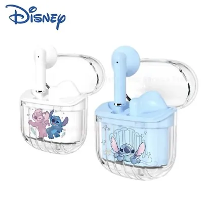 New Disney's Lilo & Stitch TWS Earphones Headphones Colour Blue • £15.99