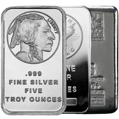 5 Oz Silver Bar (Varied Condition Any Mint) • $152.50