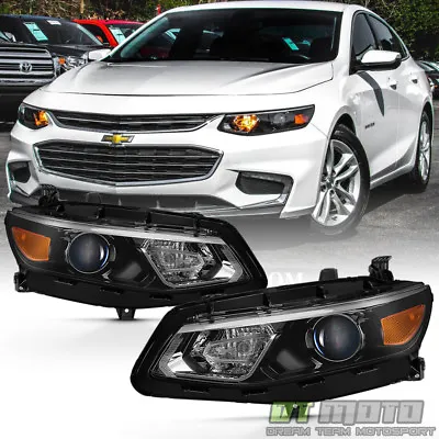 PAIR [Halogen Model] 2016 2017 2018 Chevy Malibu Projector Headlights Left+Right • $118.96