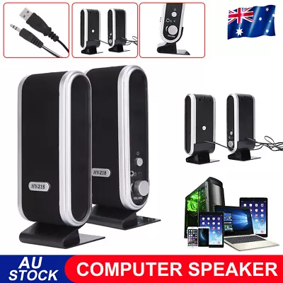 Super Bass Surround Sound Computer Speakers For PC Laptop Room Stereo Subwoofer • $17.45