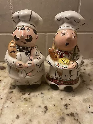 Vintage JIC Chef Salt And Pepper Shaker Set • $9.64