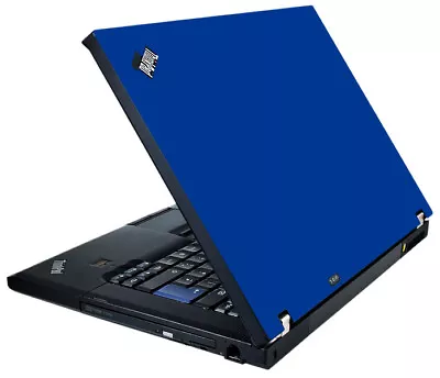 BLUE Vinyl Lid Skin Cover Decal Fits IBM Lenovo ThinkPad T61 Laptop • $9.99