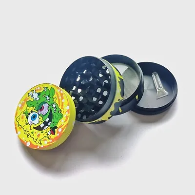 Spongebob Grinder 4-piece Metal Herb Tobacco Crusher 55mm • £17.84