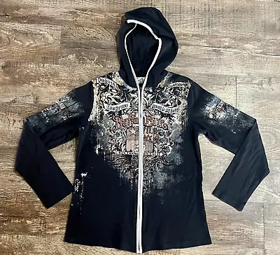 Y2K Vanilla Sugar Women's Long Sleeve Top Size Medium Hoodie Rhinestone • $54.99