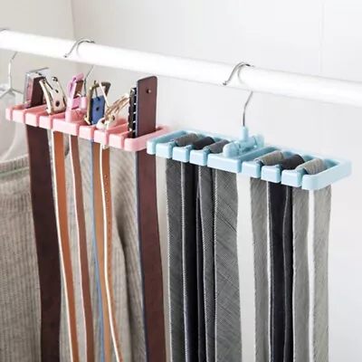 £4.43 • Buy Closet Wardrobe Storage Rack Scarf Tie Belt Organizer Hanger Holder Shelf- New;
