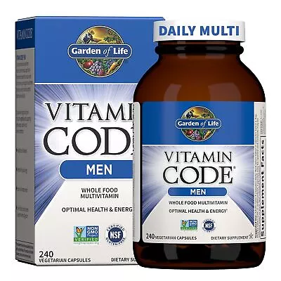 Garden Of Life Multivitamin For Men - Vitamin Code Men's Raw Whole Food Vitamins • $86.99