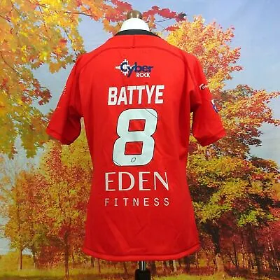 Eddie Battye London Broncos Match Worn Away 2020 Shirt. UK Men's Size 2XL • £60