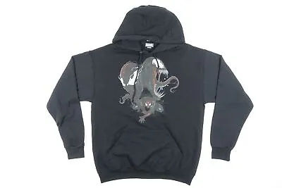 Marvel Black Large Spiderman Venom Animation Hoodie Sweatshirt Sweater Mens New • £39.86