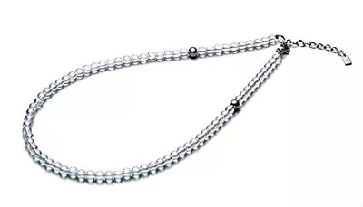 Phiten Necklace Titanium Crystal Necklace (5mm) 50cm (+5cm Adjuster) • $307.97