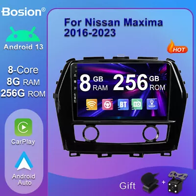 8+256G For Nissan Maxima 2016-23 Android 13 Car Radio Stereo GPS Carplay DSP • $289.99