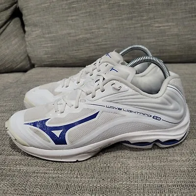 Mizuno Wave Lightning Z6 Women's Athletic Shoes Size 9 Blue White • $35.99