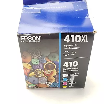 Epson 410XL Black 410 Color & Photo Black T410XL-BCS  09/26 Distressed Box  • $39