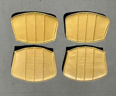 2 Vintage Yellow Vinyl Sets Of Back / Seat Pads For Knoll Bertoia Side Chairs • $375