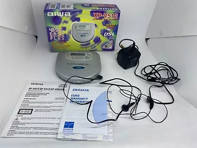 £39.99 • Buy Aiwa XP-V512 Compact Disc Player Charger Rechargeable Batteries EASS Plus 48sec