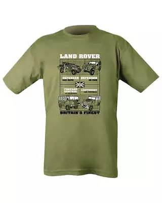 Kombat UK Land Rover T-shirt - Olive Green • £10.95