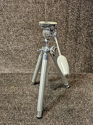Vintage Chrome VIVO Telescoping Tripod Pan/Tilt Head 50  Extension Total • $22