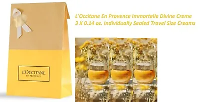 3 PC L'Occitane En Provence Immortelle Divine Cream 0.14 Oz X 3 New & Sealed • $36.50