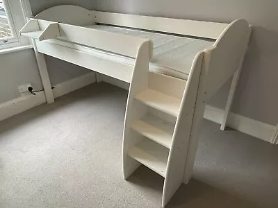 Child’s Mid Sleeper Bed And Mattress By Stompa. • £100