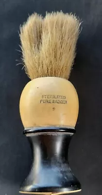 Vintage Ever-Ready 1525 Sterlized Pure Badger Shaving Brush Blue & Tan  • $35