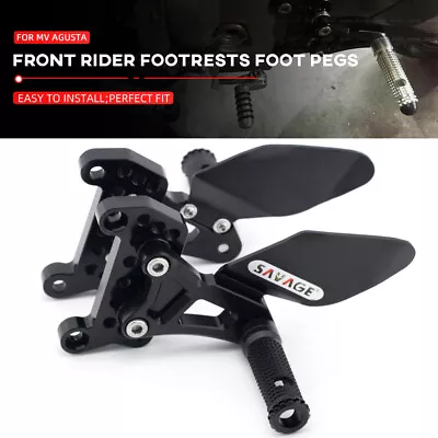 Front Rider Footrests Foot Pegs Articulated Set For MV Agusta F4 B4 Brutale 750S • $84.99