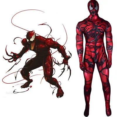 £28.20 • Buy Cosplay Venom 2 Carnage Mask Jumpsuit Adult Kids Bodysuit Halloween  Costumes