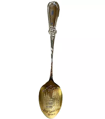 Mormon Temple Salt Lake City Utah - P &B Sterling Silver Souvenir Spoon Vintage • $65