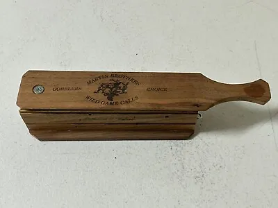 Martin Brothers Gobblers Choice Vintage Wild Game Turkey Box Call Hunting • £241.05
