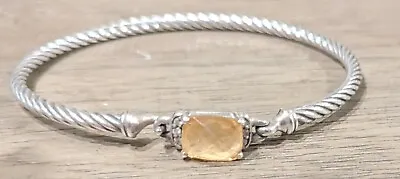 David Yurman Petite Wheaton Bracelet With Morganite And Diamonds • $275