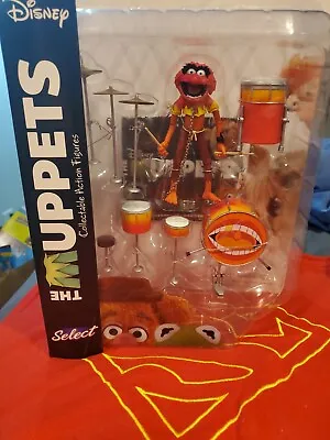 The Muppets ANIMAL W/DRUMSET ACTION FIGURE SET Diamond Select • $45