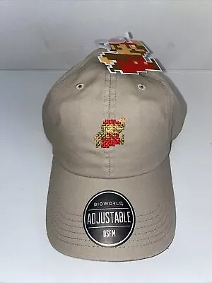 Bioworld Mario Brothers 8 Bit Khaki Gaming Baseball Cap Tan One Size Fits Most  • $9.85