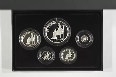 2013 UK Britannia 5-Coin Silver Proof Set #1398 /w Box + COA • $249.95