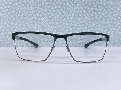 £159.50 • Buy Ic! Berlin Eyeglasses Frames Men Woman Green Chrome Rubber Tommy (Forrest Medium