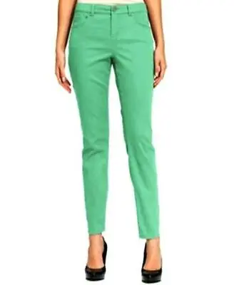 Style & Co Womens Jeans Mint Green Slimming Curvy Skinny Leg Size 18 Short NWT • $25.50