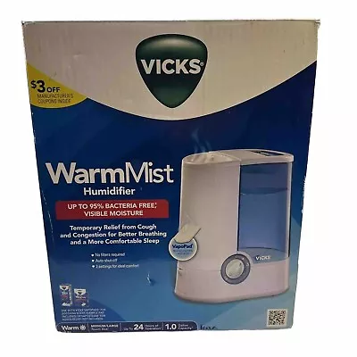 Vicks V750 Warm Mist Room Humidifier 1.0 Gallon Capacity Opened Unused • $19.97