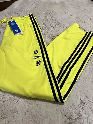 Adidas ORIGINALS Bored Ape Yacht Club Punks SOLAR YELLOW TRACK PANTS HZ4527 $70 • $49.90