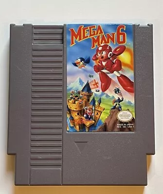 Mega Man 6 W/ Sleeve - Nintendo NES - Tested/Working • $57.99