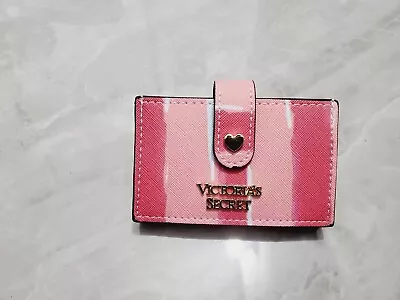 Victoria's Secret Pink Stripe VS Card Holder Coin Purse Multilayer Business Card • $15.86