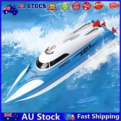 AU 2.4GHz RC Racing Boat High Speed Fast RC Boats For Adults And Kid (Blue) • $30.09