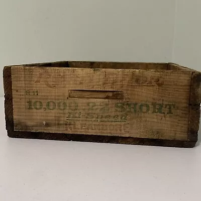 Vintage Remington Arms Express Dupont Kleanbore 22short  DuPont Wooden Crate Box • $19.99