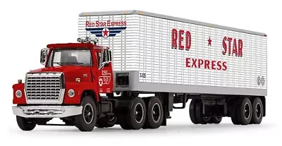 Dcp-Red Star Express Int Lt-9000 With Vintage  40' Trailer Fallen Flag Series • $50