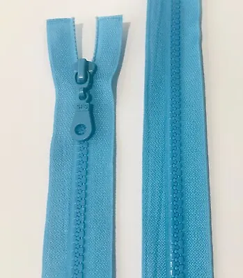£5.75 • Buy Turquoise Colour Nylon Zip Zipper 3  To 28  Closed End Chunky /heavy Duty  Zip 