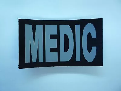 MEDIC GRAY ON MAGIC BLACK IR SolasX PATCH 3.5 X2  WITH VELCRO® BRAND FASTENER • $10