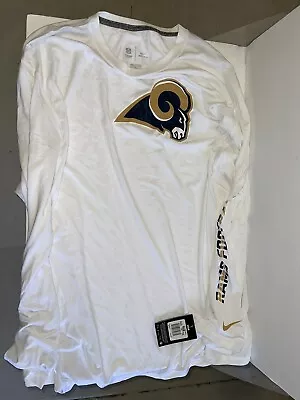 Nike Dri Fit St Louis Rams Long Sleeve Pullover NWT Size 4XL XXXXL LA Rams • $30