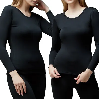 $12.99 • Buy Womens Thermal Long Johns Underwear Top Pajamas Soft Sleep Long Sleeve Liner USA
