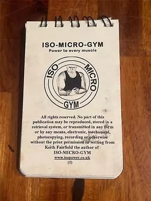 ISO-MICRO-GYM Isometric Exercise Bodybuilding Muscle Spiral Flip Booklet (UK) • $6.49