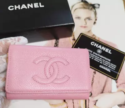 Chanel Deca Coco Mark Key Case Pink Caviar Skin Women's Authentic With Serial • $179.90