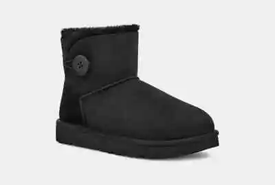 UGG Women's Mini Bailey Button II Boot Black - NEW!! • $103.99