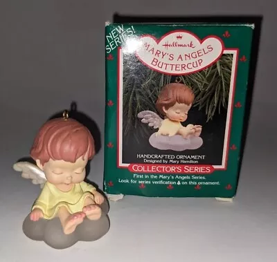 Hallmark Mary's Angels Buttercup 1988 Christmas Ornament With Box 1st In Series • $40