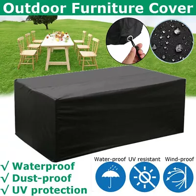 £6.99 • Buy Heavy Duty Garden Patio Furniture Table Cover For Rattan Table Cube Set Outdoor