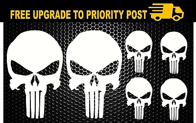 6pc PUNISHER Car 4x4 OFF ROAD Decals Skull Stickers • $5.99